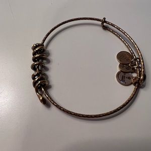 Alex and Ani Gold Serpent Coiled Bracelet